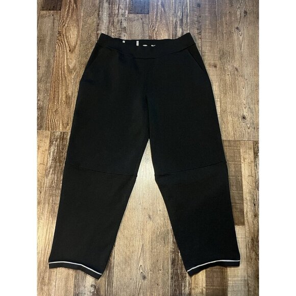 Lululemon Relaxed-Fit High-Rise Knit Cropped Pants 24" In Black Women’s Large - Picture 3 of 6